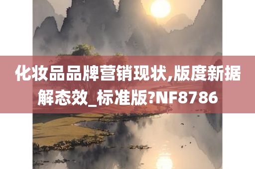 化妆品品牌营销现状,版度新据解态效_标准版?NF8786