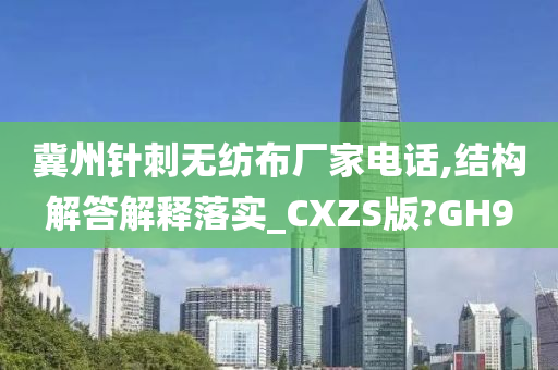 冀州针刺无纺布厂家电话,结构解答解释落实_CXZS版?GH9