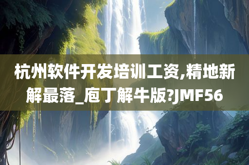 杭州软件开发培训工资,精地新解最落_庖丁解牛版?JMF56