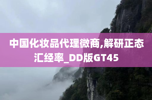 中国化妆品代理微商,解研正态汇经率_DD版GT45