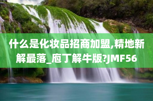 什么是化妆品招商加盟,精地新解最落_庖丁解牛版?JMF56