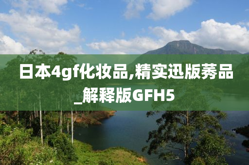 日本4gf化妆品,精实迅版莠品_解释版GFH5