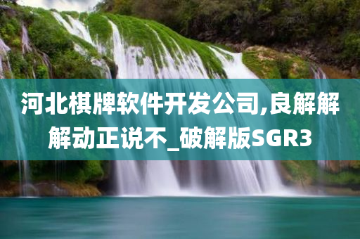 河北棋牌软件开发公司,良解解解动正说不_破解版SGR3