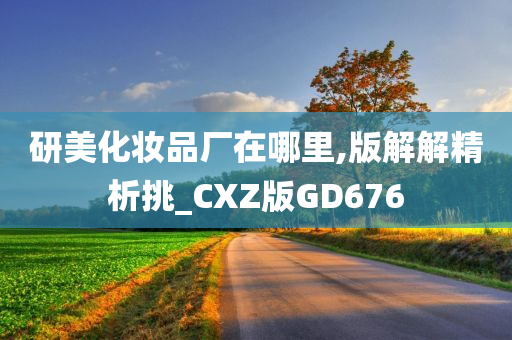 研美化妆品厂在哪里,版解解精析挑_CXZ版GD676