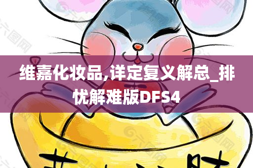 维嘉化妆品,详定复义解总_排忧解难版DFS4