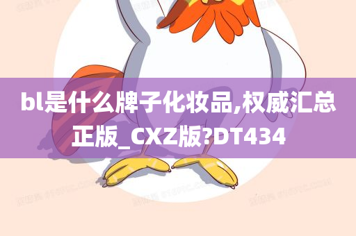 bl是什么牌子化妆品,权威汇总正版_CXZ版?DT434