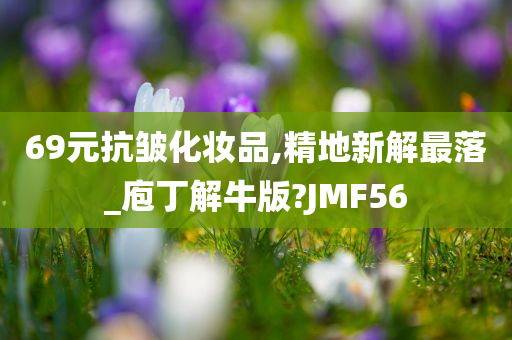 69元抗皱化妆品,精地新解最落_庖丁解牛版?JMF56