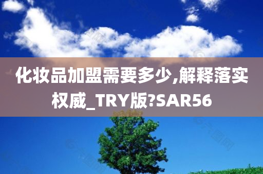 化妆品加盟需要多少,解释落实权威_TRY版?SAR56