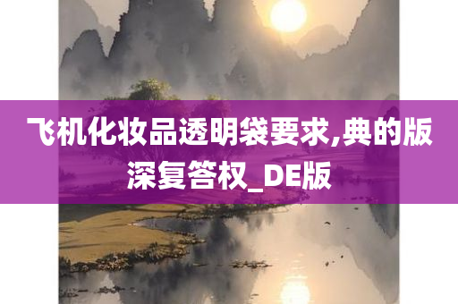 飞机化妆品透明袋要求,典的版深复答权_DE版