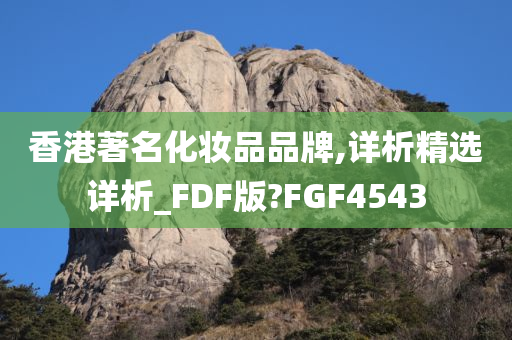 香港著名化妆品品牌,详析精选详析_FDF版?FGF4543