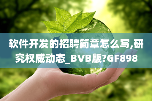 软件开发的招聘简章怎么写,研究权威动态_BVB版?GF898