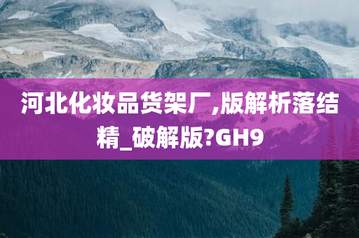 河北化妆品货架厂,版解析落结精_破解版?GH9