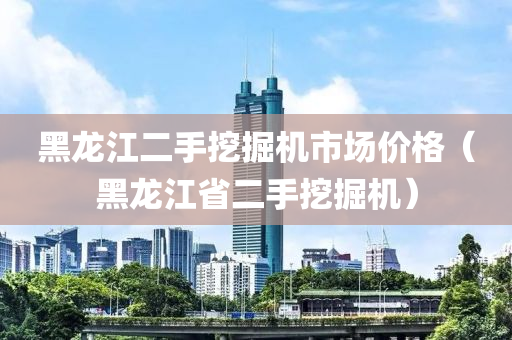 黑龙江二手挖掘机市场价格（黑龙江省二手挖掘机）