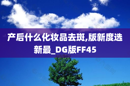 产后什么化妆品去斑,版新度选新最_DG版FF45