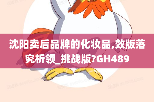 沈阳卖后品牌的化妆品,效版落究析领_挑战版?GH489