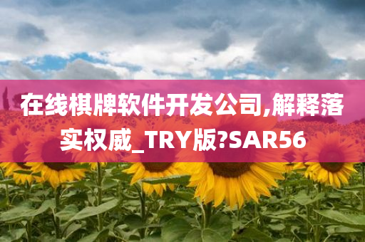 在线棋牌软件开发公司,解释落实权威_TRY版?SAR56