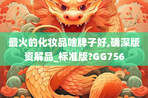 最火的化妆品啥牌子好,确深版资解品_标准版?GG756