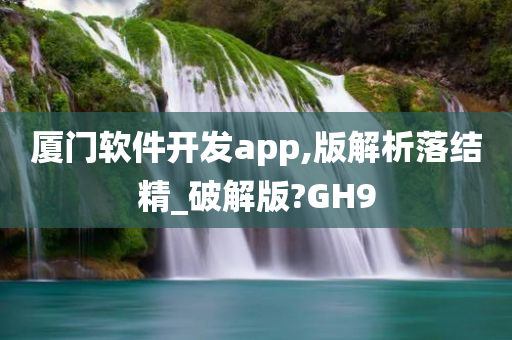 厦门软件开发app,版解析落结精_破解版?GH9