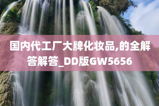 国内代工厂大牌化妆品,的全解答解答_DD版GW5656