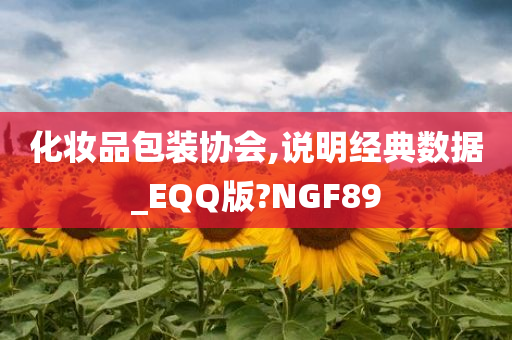 化妆品包装协会,说明经典数据_EQQ版?NGF89