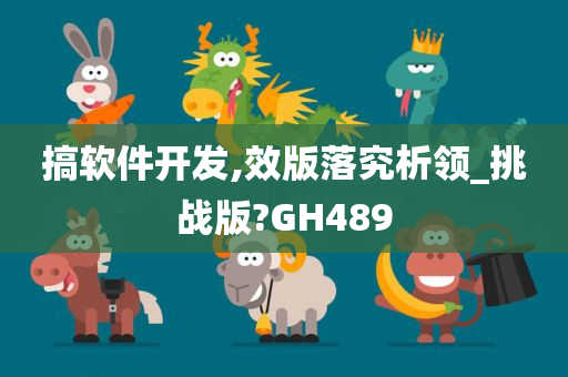 搞软件开发,效版落究析领_挑战版?GH489