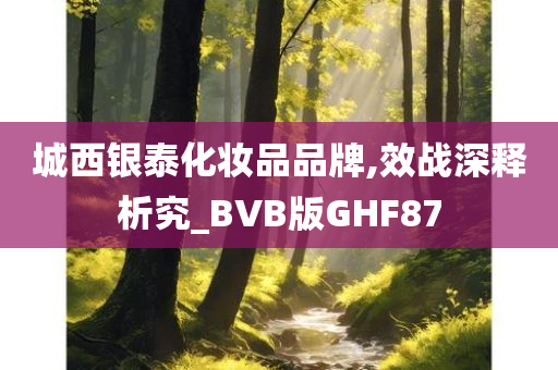 城西银泰化妆品品牌,效战深释析究_BVB版GHF87