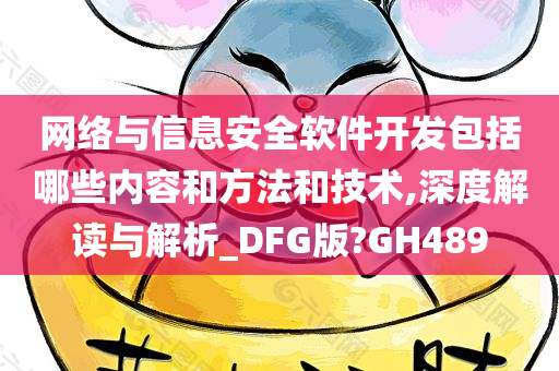 网络与信息安全软件开发包括哪些内容和方法和技术,深度解读与解析_DFG版?GH489