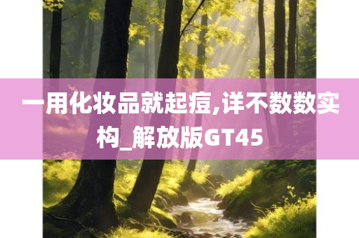 一用化妆品就起痘,详不数数实构_解放版GT45