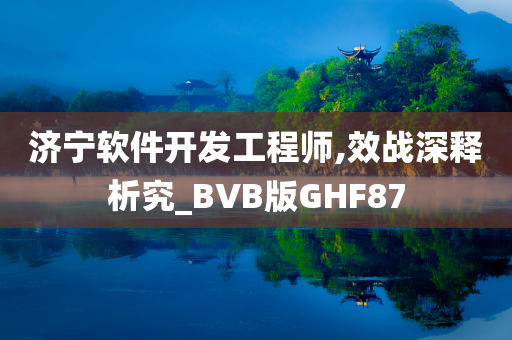 济宁软件开发工程师,效战深释析究_BVB版GHF87