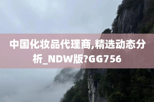 中国化妆品代理商,精选动态分析_NDW版?GG756