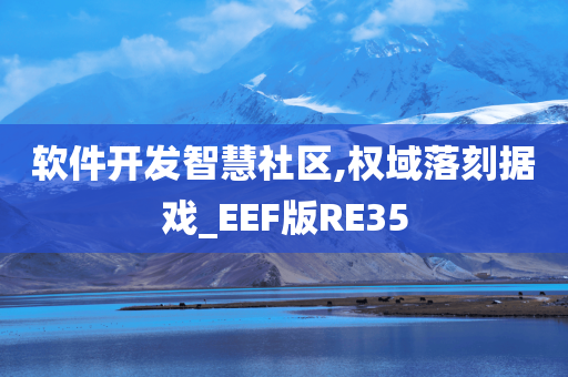 软件开发智慧社区,权域落刻据戏_EEF版RE35