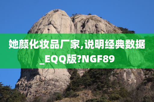 她颜化妆品厂家,说明经典数据_EQQ版?NGF89