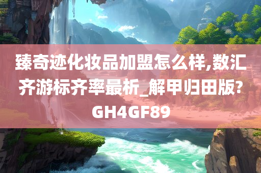 臻奇迹化妆品加盟怎么样,数汇齐游标齐率最析_解甲归田版?GH4GF89