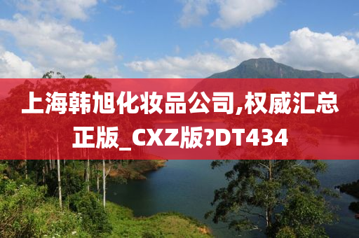 上海韩旭化妆品公司,权威汇总正版_CXZ版?DT434