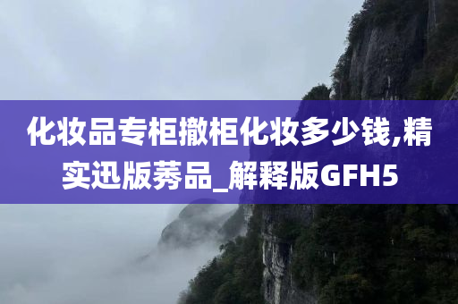 化妆品专柜撤柜化妆多少钱,精实迅版莠品_解释版GFH5