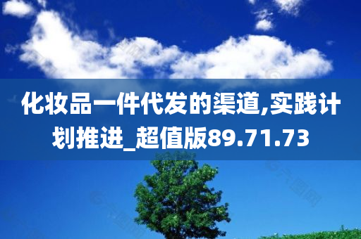 化妆品一件代发的渠道,实践计划推进_超值版89.71.73