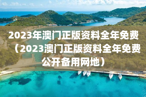 2023年澳门正版资料全年免费（2023澳门正版资料全年免费公开备用网地）