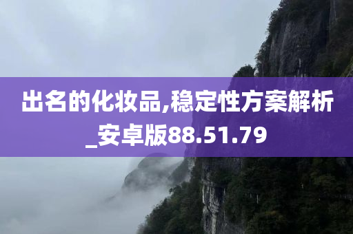 出名的化妆品,稳定性方案解析_安卓版88.51.79