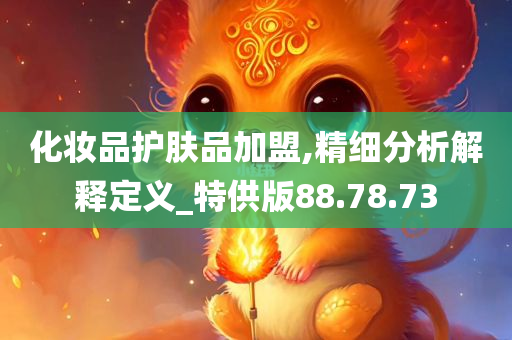 化妆品护肤品加盟,精细分析解释定义_特供版88.78.73