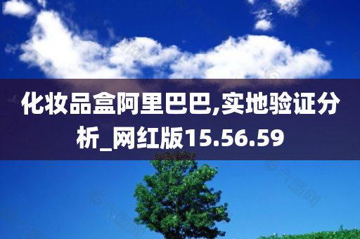 化妆品盒阿里巴巴,实地验证分析_网红版15.56.59