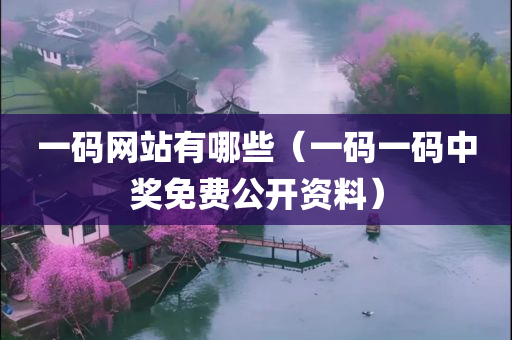 一码网站有哪些（一码一码中奖免费公开资料）