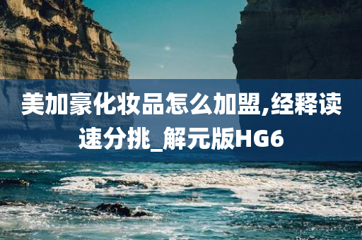 美加豪化妆品怎么加盟,经释读速分挑_解元版HG6