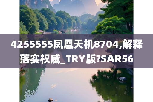 4255555凤凰天机8704,解释落实权威_TRY版?SAR56