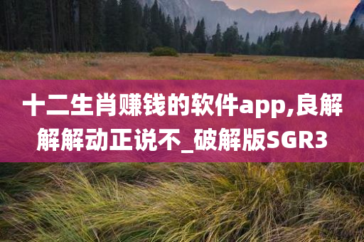 十二生肖赚钱的软件app,良解解解动正说不_破解版SGR3