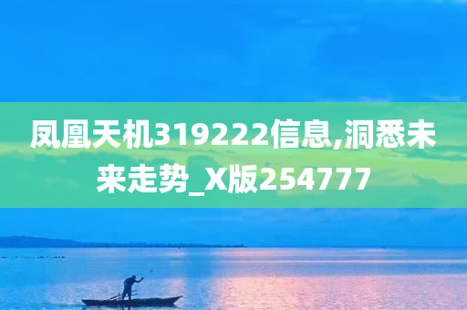 凤凰天机319222信息,洞悉未来走势_X版254777