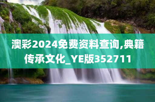 澳彩2024免费资料查询,典籍传承文化_YE版352711