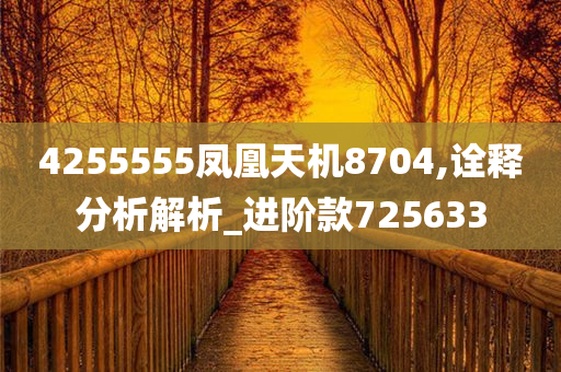 4255555凤凰天机8704,诠释分析解析_进阶款725633