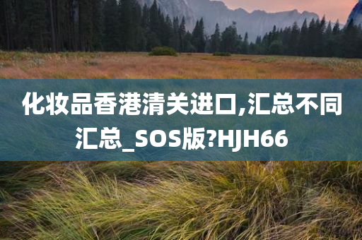 化妆品香港清关进口,汇总不同汇总_SOS版?HJH66