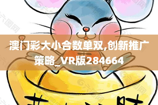 澳门彩大小合数单双,创新推广策略_VR版284664