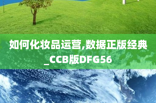 如何化妆品运营,数据正版经典_CCB版DFG56